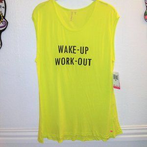 Soft Yoga Tee in Neon Yellow
